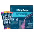 DripDrop Bold Variety Pack Electrolyte Powder, 8 oz sticks, 32 count - RUN7