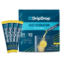 DripDrop Lemon Electrolyte Powder, 8 oz sticks, 32 count - JSKA