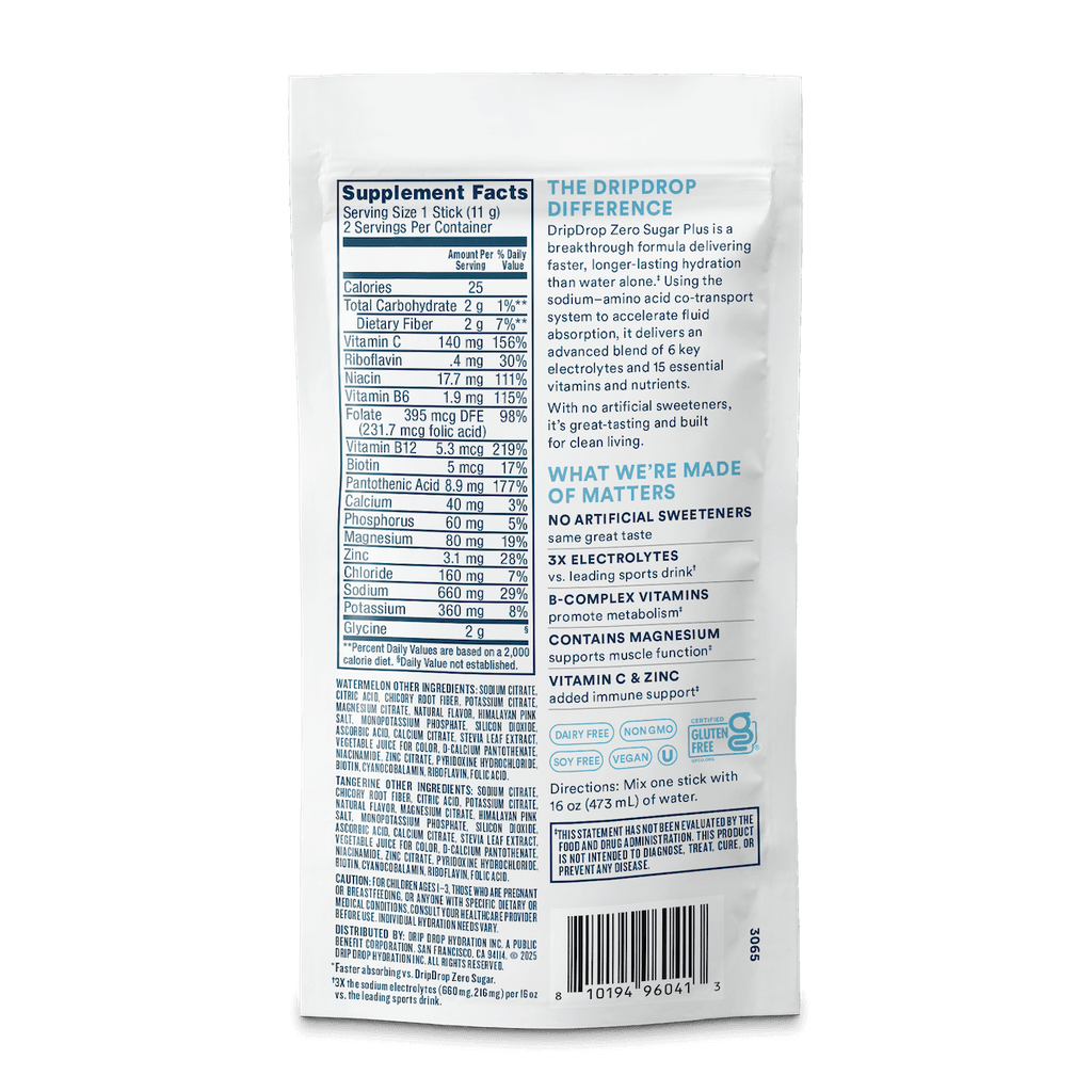 DripDrop Zero Sugar Plus 2-Stick Sample Pack - FWI7