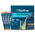 DripDrop Sunburst Variety Pack Electrolyte Powder, 8 oz sticks, 32 count - 3T81