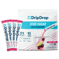 DripDrop Zero Sugar Cherry Limeade Electrolyte Powder, 8 oz sticks, 32 count - CRU9