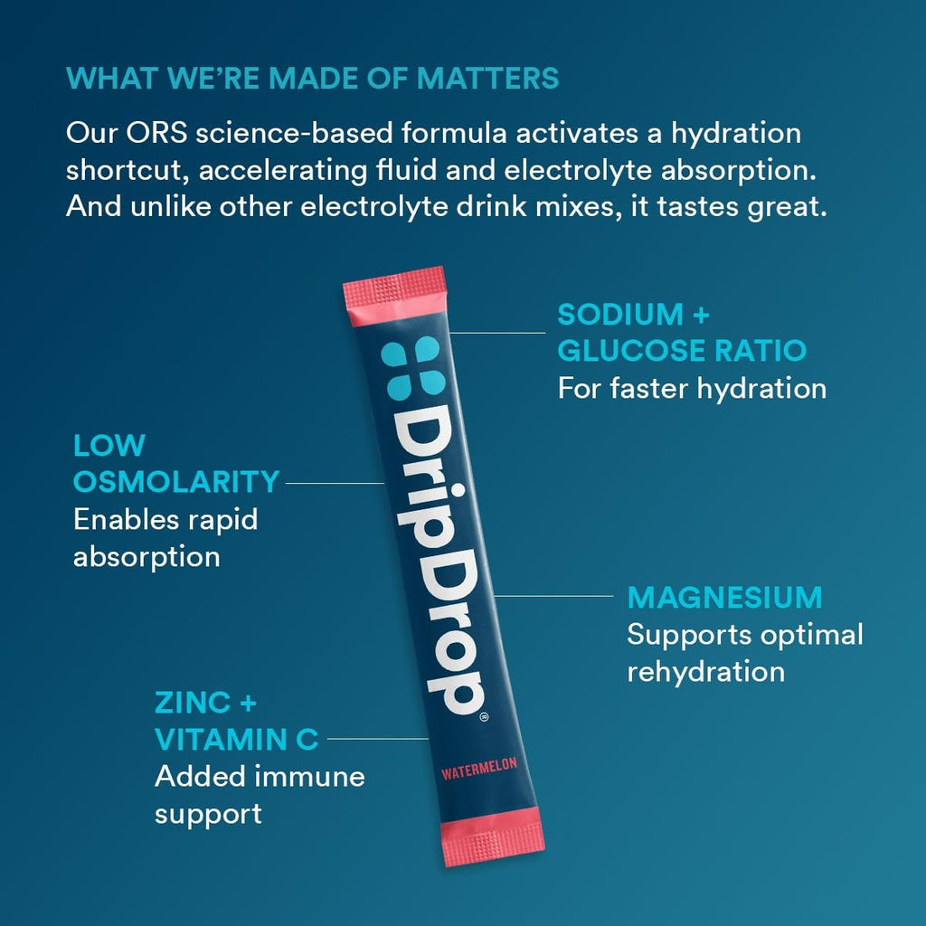 DripDrop Bold Variety Pack Electrolyte Powder, 16 oz sticks, 80 count - HS4K